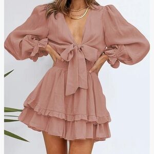 Ruffle Tiered Mini Dress